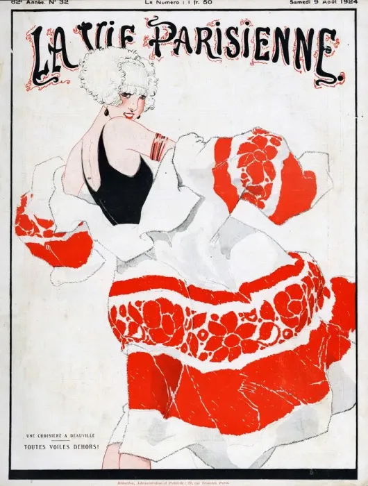 Framed Print : La Vie Parisienne 1924 1920s France magazines womens dresses Framed Print : La Vie Parisienne 1924 1920s France magazines womens dresses
