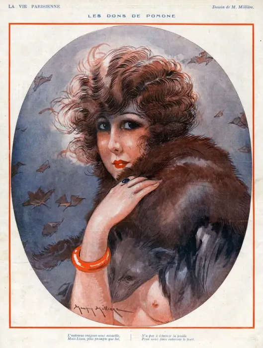 Framed Print : La Vie Parisienne 1924 1920s France Maurice Milliere illustrations womens portraits Framed Print : La Vie Parisienne 1924 1920s France Maurice Milliere illustrations womens portraits