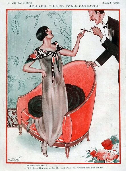 La Vie Parisienne 1924 1920s France Valdes illustrations woman womens