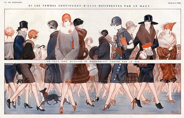 La Vie Parisienne 1924 1920s France A Vallee illustrations womens hats shoes coats