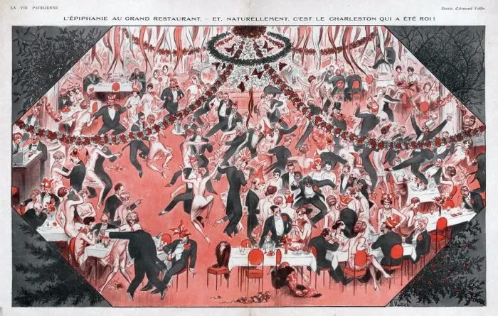 Framed Print : La Vie Parisienne 1924 1920s France Vallee dancing illustrations Framed Print : La Vie Parisienne 1924 1920s France Vallee dancing illustrations