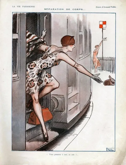 Framed Print : La Vie Parisienne 1925 1920s France cc trains holidays Framed Print : La Vie Parisienne 1925 1920s France cc trains holidays