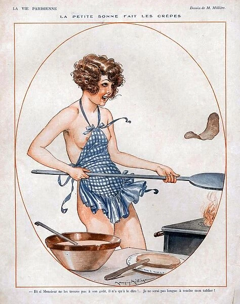 La Vie Parisienne 1926 1920s France cc cooking erotica pancakes naked chefs