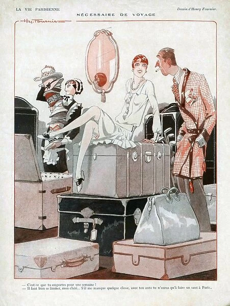 La Vie Parisienne 1926 1920s France cc travel hotels luggage holidays