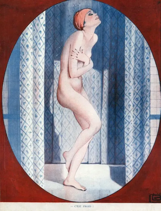 Framed Print : La Vie Parisienne 1926 1920s France Georges Leonnec erotica nudes naked nudity showers Framed Print : La Vie Parisienne 1926 1920s France Georges Leonnec erotica nudes naked nudity showers