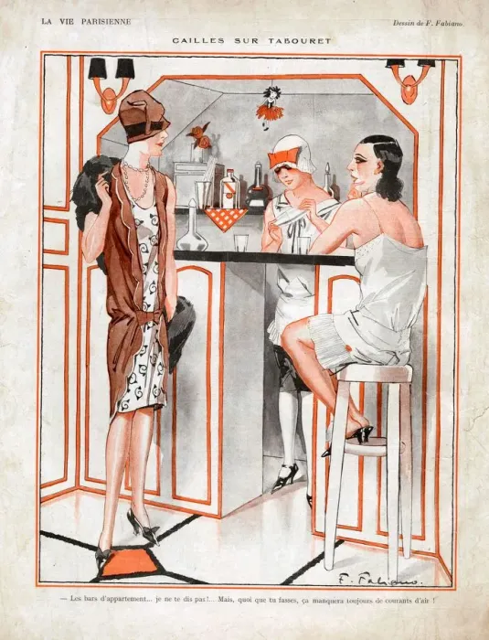 Framed Print : La Vie Parisienne 1927 1920s France cc girls drinking bars gossiping chatting art Framed Print : La Vie Parisienne 1927 1920s France cc girls drinking bars gossiping chatting art