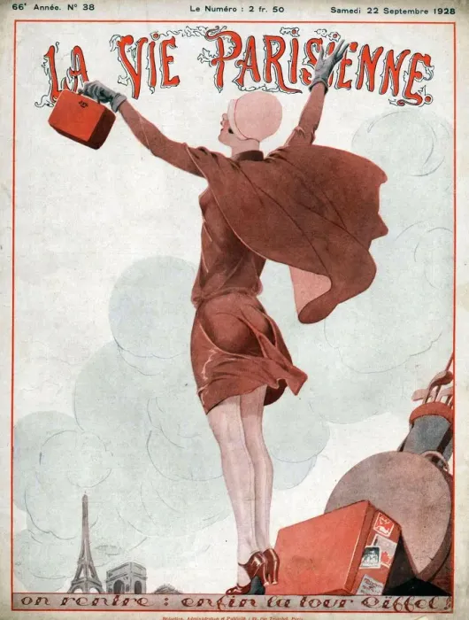 Framed Print : La Vie Parisienne 1928 1920s France cc Paris The Eiffel tower travel holidays Framed Print : La Vie Parisienne 1928 1920s France cc Paris The Eiffel tower travel holidays