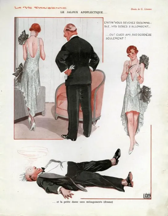 Framed Print : La Vie Parisienne 1929 1920s France cc jealousy disasters Framed Print : La Vie Parisienne 1929 1920s France cc jealousy disasters