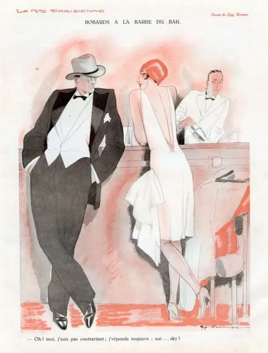 Framed Print : La Vie Parisienne 1929 1920s France cc mens evening-dress eveningwear art deco bars Framed Print : La Vie Parisienne 1929 1920s France cc mens evening-dress eveningwear art deco bars
