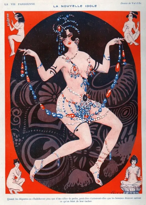 Framed Print : La Vie Parisienne 1929 1920s France Valdes Illustrations yoga eastern indian mystic Framed Print : La Vie Parisienne 1929 1920s France Valdes Illustrations yoga eastern indian mystic