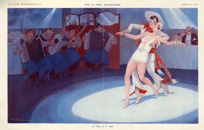 Framed Print : La Vie Parisienne 1930 1930s France cc erotica tango Framed Print : La Vie Parisienne 1930 1930s France cc erotica tango