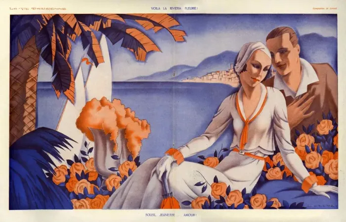 Framed Print : La Vie Parisienne 1931 1930s France cc relaxing holidays honeymoons Framed Print : La Vie Parisienne 1931 1930s France cc relaxing holidays honeymoons