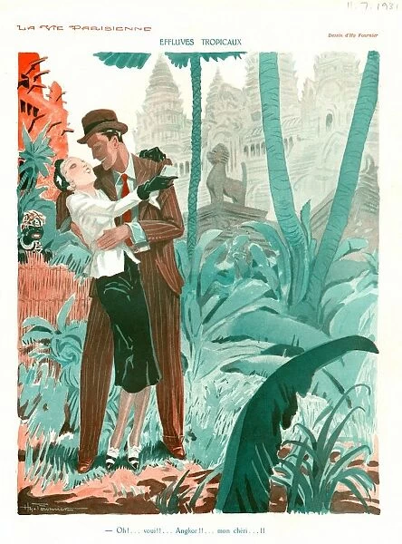 La Vie Parisienne 1931 1930s France Hy Fournier cc honemoons tropical jungles illustrations