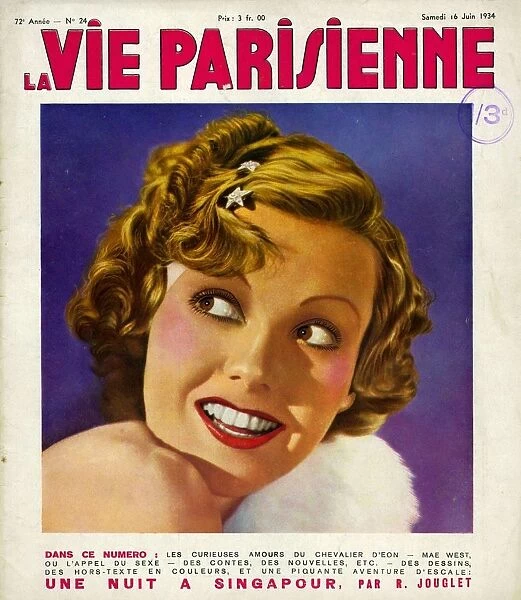 La Vie Parisienne 1934 1930s France glamour magazines