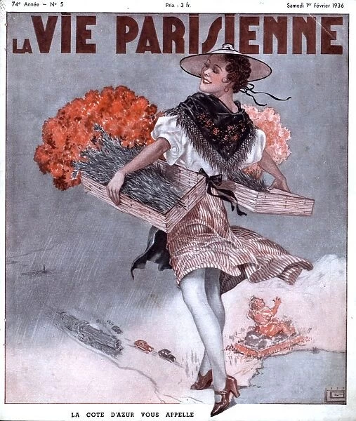 La Vie Parisienne 1936 1930s France magazines flowers street-sellers flower-girls glamour