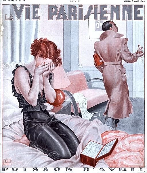 La Vie Parisienne 1936 1930s France magazines couples beds affairs jilted arguments