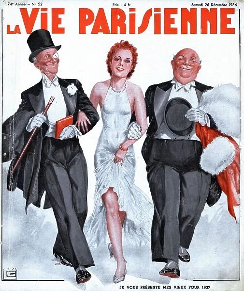 La Vie Parisienne 1936 1930s France magazines glamour evening-dress mens black ties