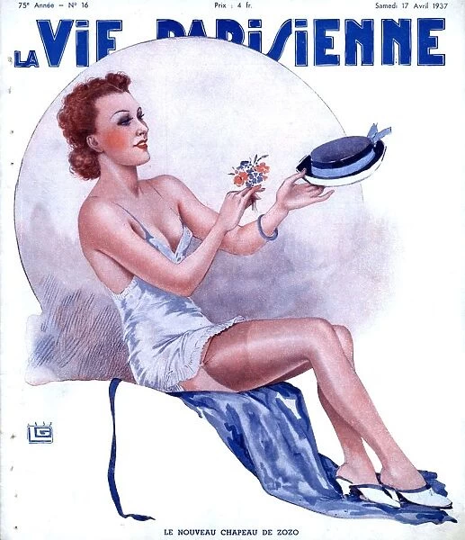 La Vie Parisienne 1937 1930s France magazines womens underwear hats glamour