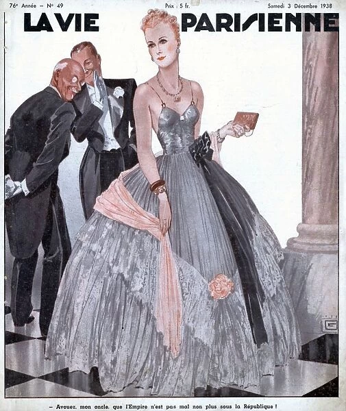 La Vie Parisienne 1938 1930s France magazines womens dresses glamour gowns evening-dress