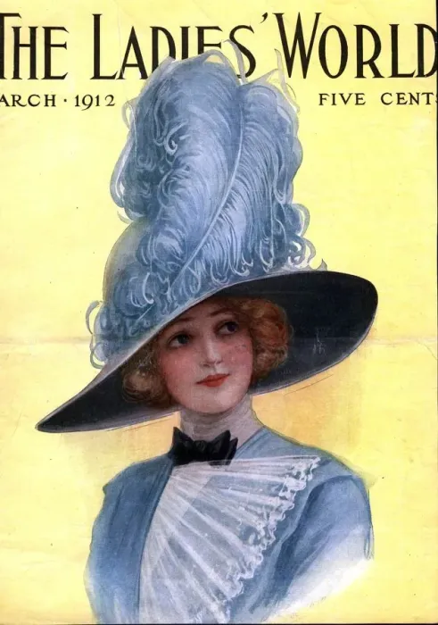 Framed Print : The Ladies World 1910s USA hats womens portraits magazines clothing clothes ladies world Framed Print : The Ladies World 1910s USA hats womens portraits magazines clothing clothes ladies world