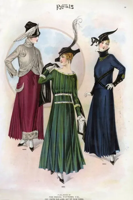 Framed Print : Le Costume Royal 1915 1910s USA cc womens dresses hats Framed Print : Le Costume Royal 1915 1910s USA cc womens dresses hats