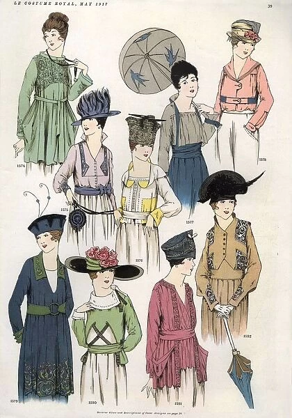 Le Costume Royal 1917 1910s USA cc womens hats