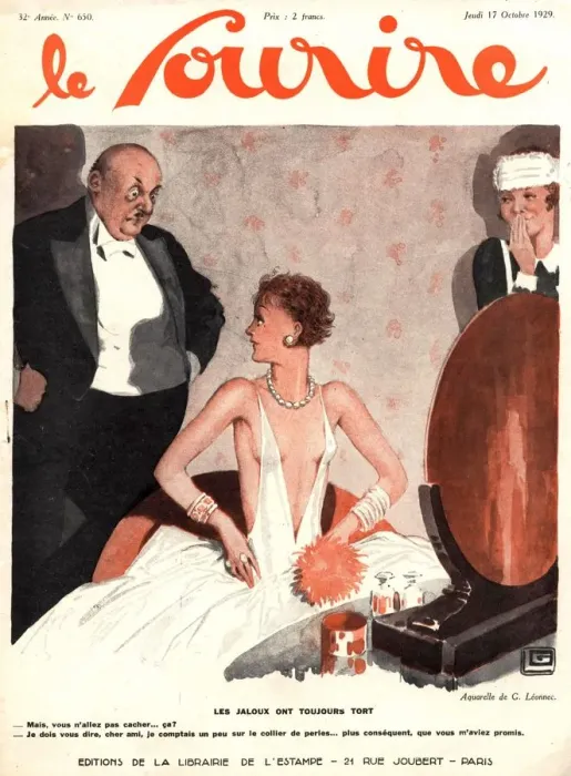 Framed Print : Le Sourire 1920s France glamour erotica disapproval fashion magazines Framed Print : Le Sourire 1920s France glamour erotica disapproval fashion magazines