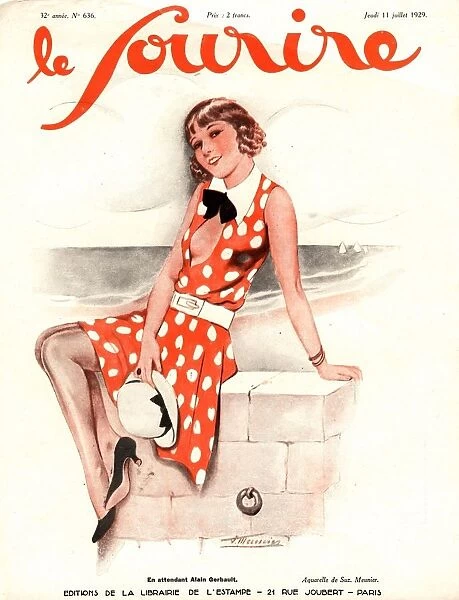Le Sourire 1920s France holidays glamour seaside sunbathing relaxing magazines