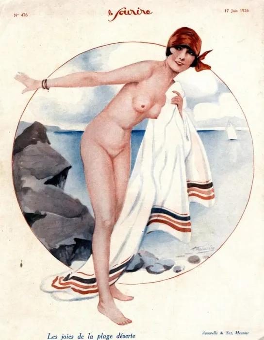Framed Print : Le Sourire 1926 1920s France holidays erotica beaches seaside seaside magazines Framed Print : Le Sourire 1926 1920s France holidays erotica beaches seaside seaside magazines