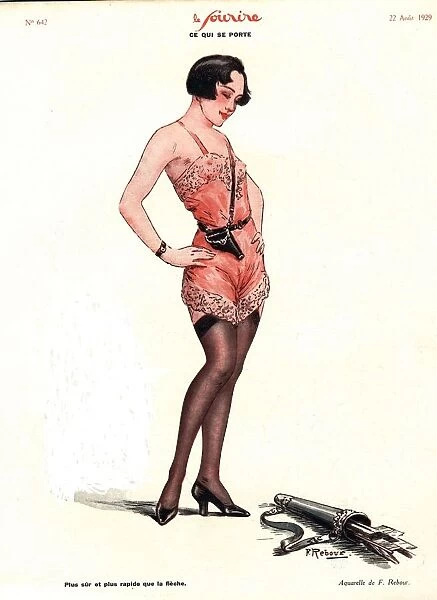 Le Sourire 1929 1920s France erotica valentines day womens underwear magazines valentineAs