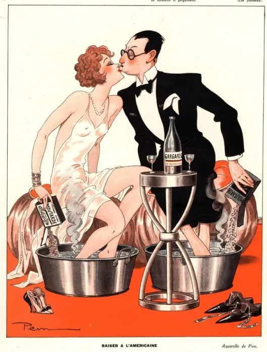Framed Print : Le Sourire 1930s France glamour mens womens foot baths sore feet aching ache magazines Framed Print : Le Sourire 1930s France glamour mens womens foot baths sore feet aching ache magazines