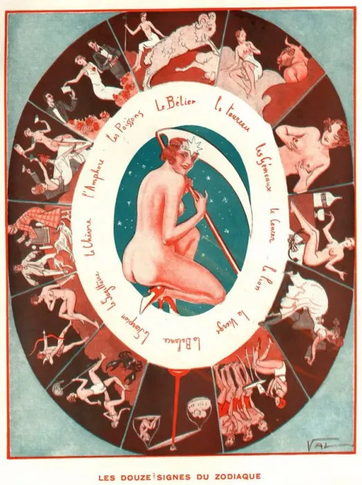 Framed Print : Le Sourire 1930s France signs of the zodiac le sourire erotica magazines Framed Print : Le Sourire 1930s France signs of the zodiac le sourire erotica magazines