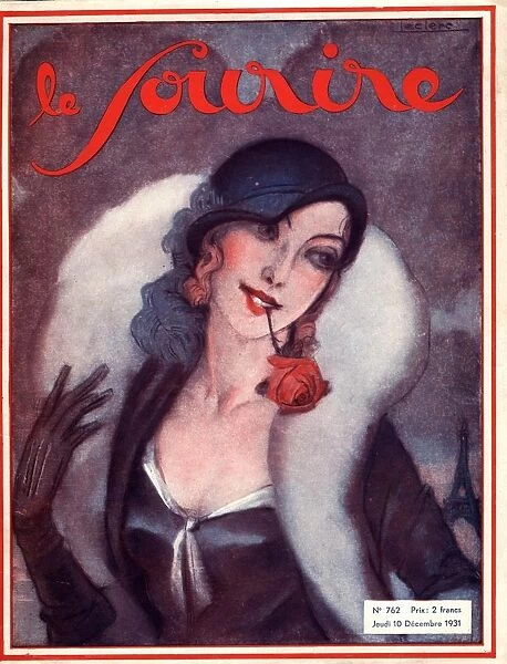 Le Sourire 1931 1930s France portraits glamour roses magazines