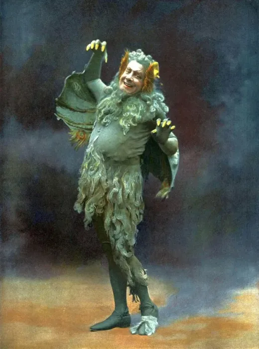 Framed Print : Le Theatre 1900s France humour melodrama dragons fancy dress costumes Framed Print : Le Theatre 1900s France humour melodrama dragons fancy dress costumes