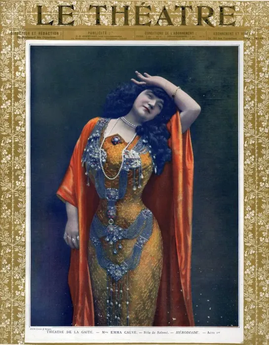Framed Print : Le Theatre 1903 1900s France humour womens dresses portraits magazines