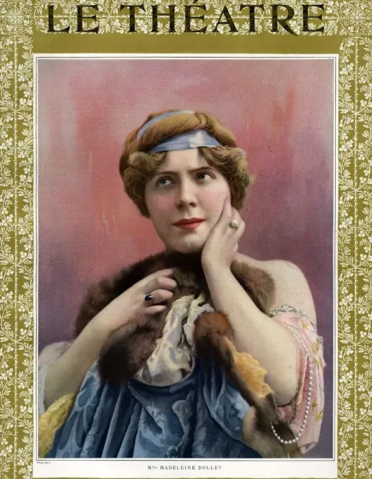 Framed Print : Le Theatre 1909 1900s France magazines womens porttraits humour expressions Framed Print : Le Theatre 1909 1900s France magazines womens porttraits humour expressions
