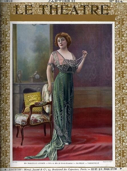 Le Theatre 1912 1910s France magazines dresses womens portraits