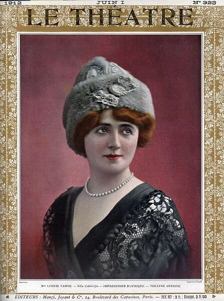 Le Theatre 1912 1910s France magazines portraits hats womens