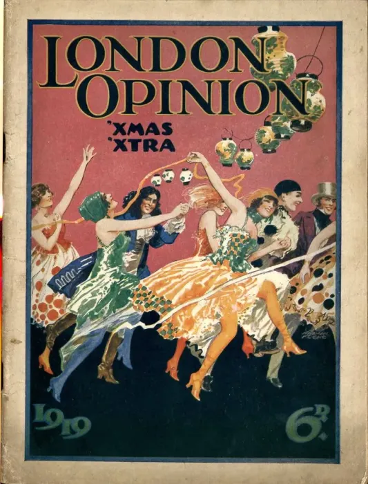 Framed Print : London Opinion 1919 1910s UK first issue magazines