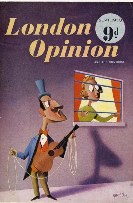Framed Print : London Opinion 1950 1950s UK mcitnt guitars music magazines Framed Print : London Opinion 1950 1950s UK mcitnt guitars music magazines