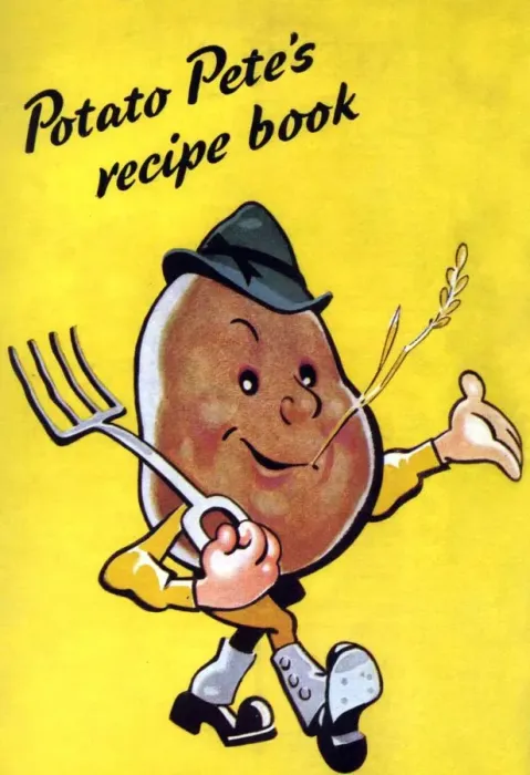 Framed Print : Ministry of Food 1930s UK potatoes recipes characters logos petes petes Framed Print : Ministry of Food 1930s UK potatoes recipes characters logos petes petes