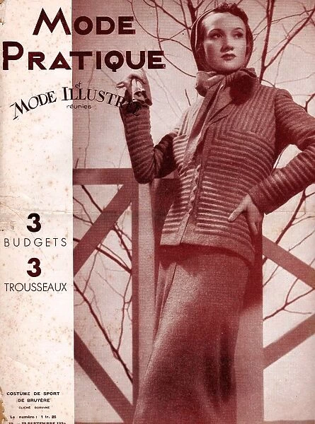 Mode Practique 1930s France womens dressmaking patterns