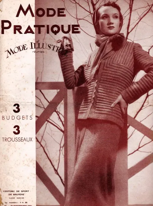 Framed Print : Mode Practique 1930s France womens dressmaking patterns Framed Print : Mode Practique 1930s France womens dressmaking patterns