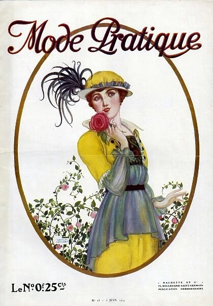 Mode Pratique 1914 1910s France womens first issue portraits magazines clothing clothes