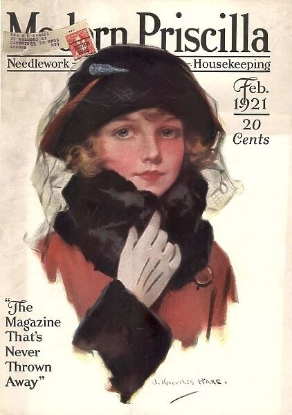 Modern Priscilla 1921 1920s USA ladies portraits magazines women fur