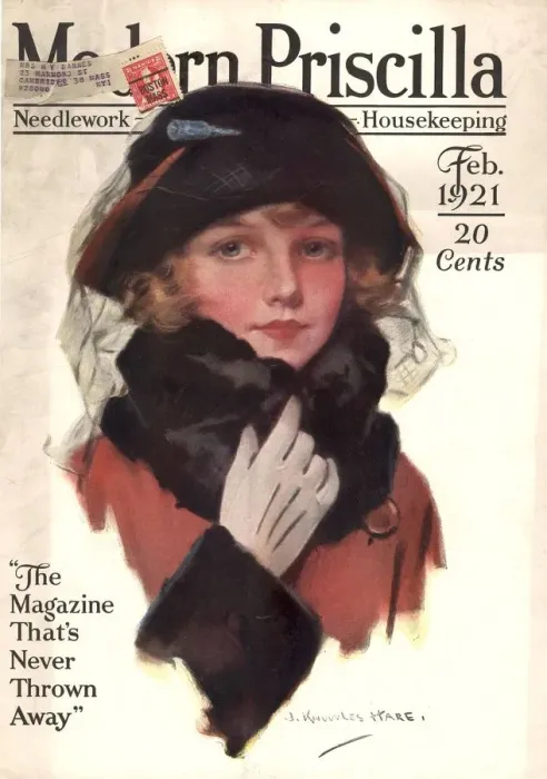 Framed Print : Modern Priscilla 1921 1920s USA ladies portraits magazines women fur Framed Print : Modern Priscilla 1921 1920s USA ladies portraits magazines women fur