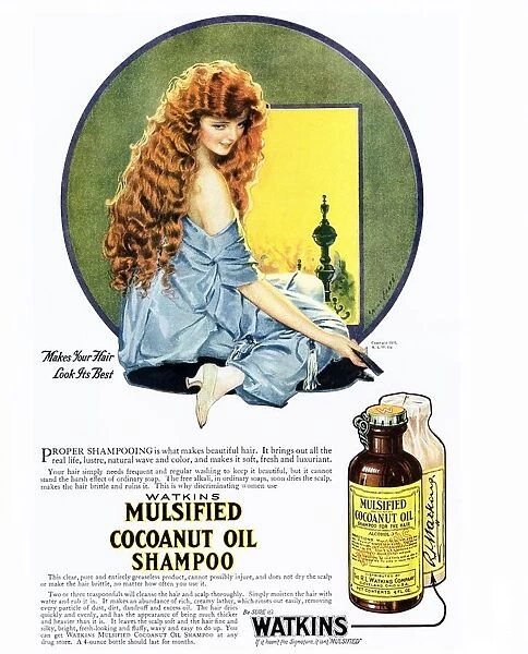 Mulsified Shampoo 1920s USA cocoanuts oil coconuts