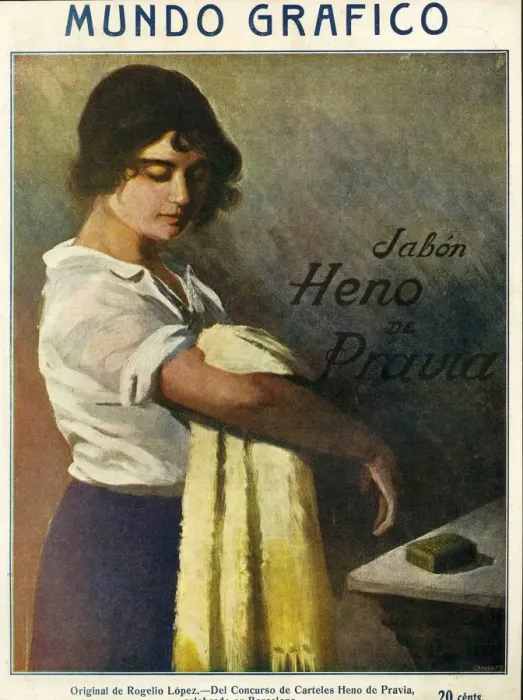 Framed Print : Mundo Grafico 1916 1910s Spain cc magazines washing heno de pravia Framed Print : Mundo Grafico 1916 1910s Spain cc magazines washing heno de pravia