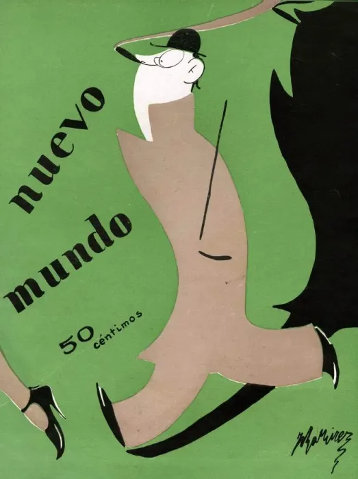 Framed Print : Nuevo Mundo 1927 1920s Spain cc magazines walking walkers