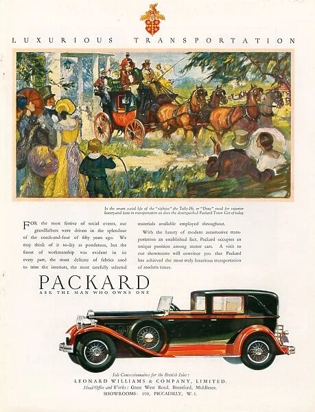 Packard 1930 1930s USA cc cars horses coaches carriages